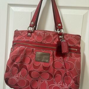 Coach Poppy Collection Canvas Bag